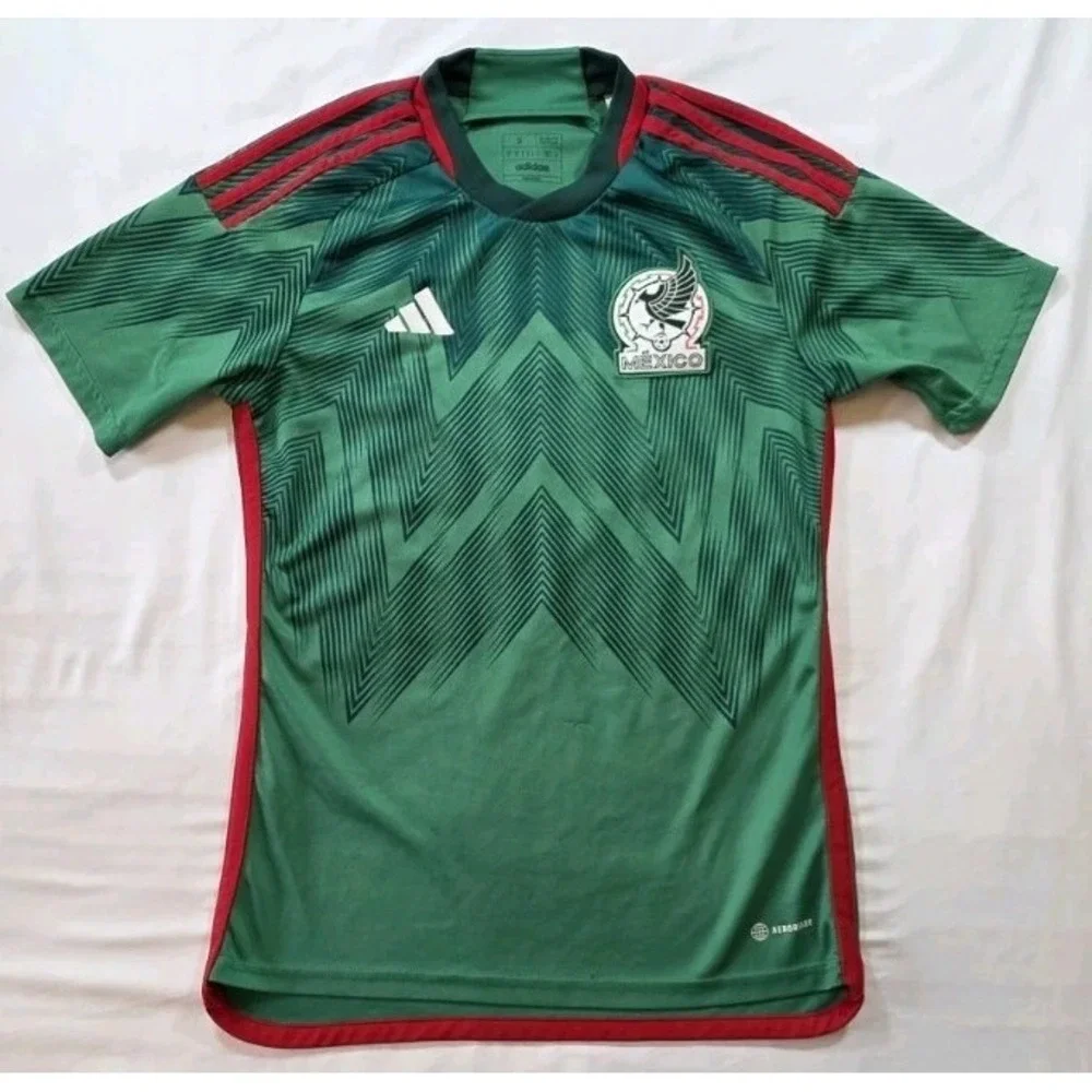 Adidas Mexico Authentic Home Jersey 2022 Men's Small Green (Please Read) - Picture 1 of 7